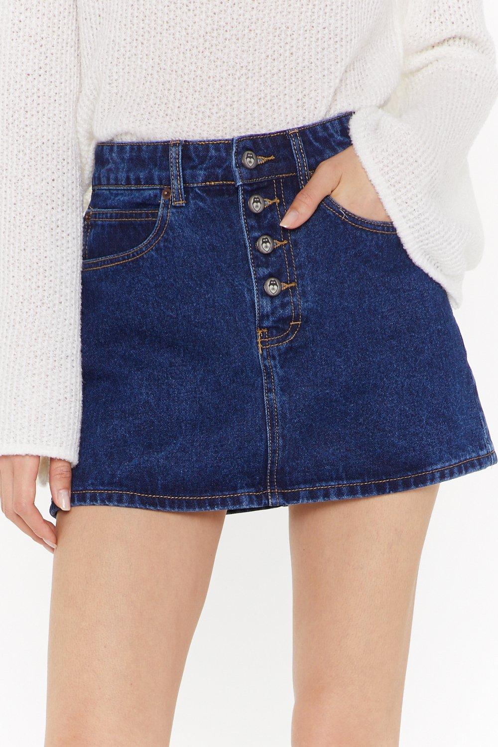 Jupe en jean effet dechire outlet